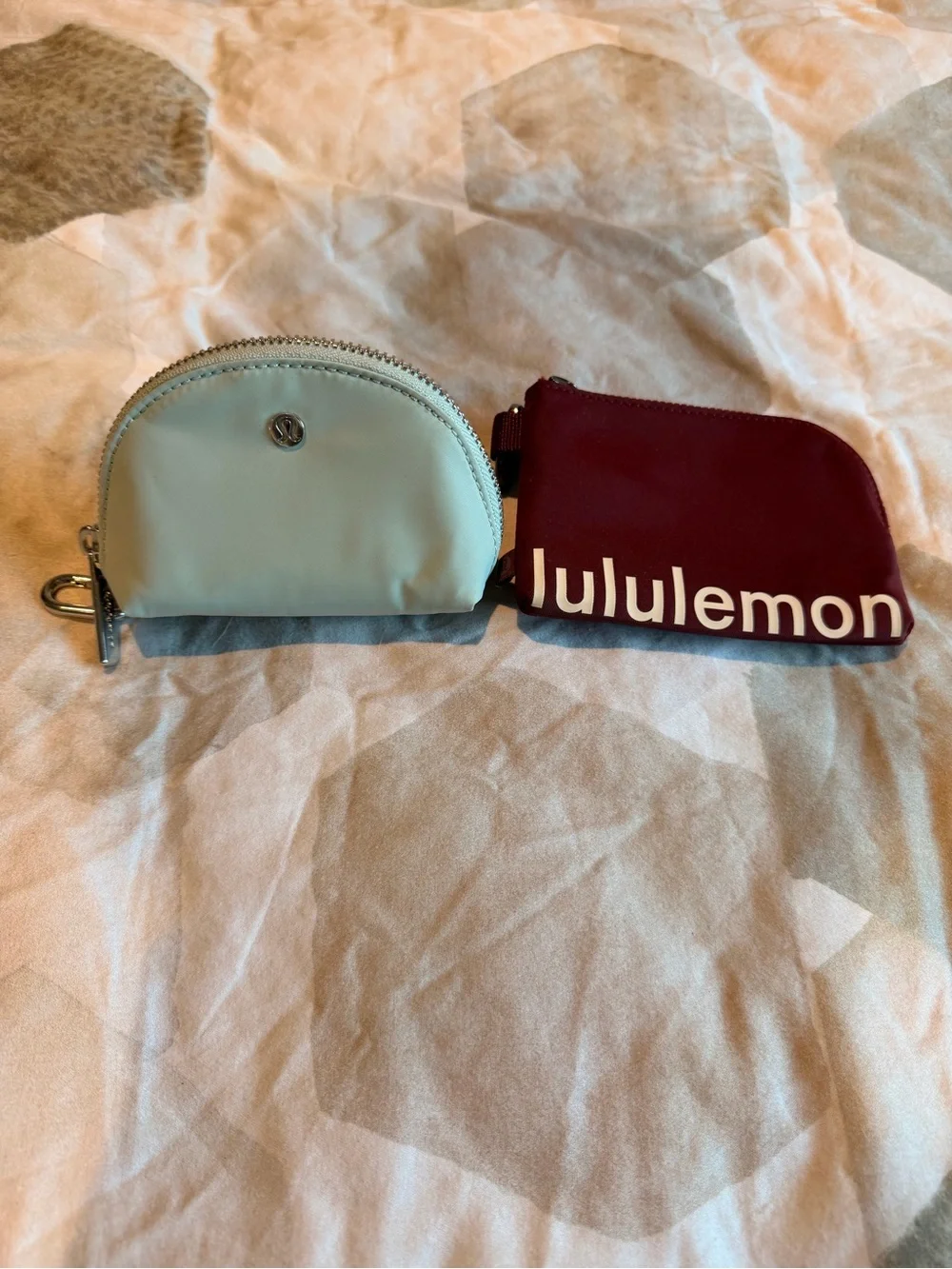 lululemon athletica set of mini pouches cardholders NWOT